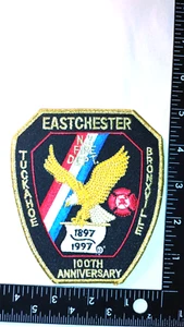 NEW YORK CITY FIRE DEPT. EASTCHESTER, TUCKAHOE, BRONXVILLE GOLDDRAHT BUCHSTABEN - Bild 1 von 1