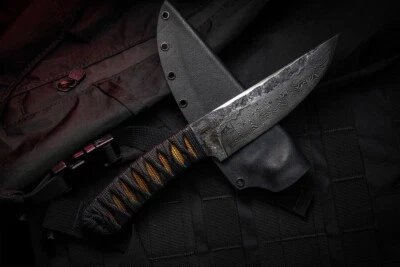 Seward Sentinel TAD Damascus FORGED Persian Blade Triple Aught Design Knife NEW - Image 1 of 4