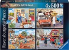 Work Day Memories 4 x 500 Piece Retro Puzzle
