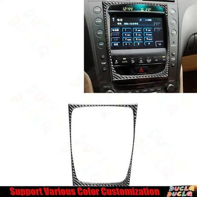Console de fibra de carbono interruptor CA painel quadro tampa para Lexus GS GS350 GS450h 06-11 - Imagem 1 de 4
