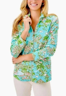 Lilly Pulitzer NUEVO CON ETIQUETAS UPF 50+ Patrón Popover Lilly Loves Palm Beach Talla L,XL Foto 1 de 4