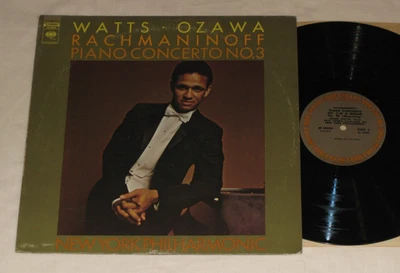 WATTS-OZAWA-Rachmaninoff: Piano Concerto No.3 (1970) COLUMBIA LP - Image 1 of 2