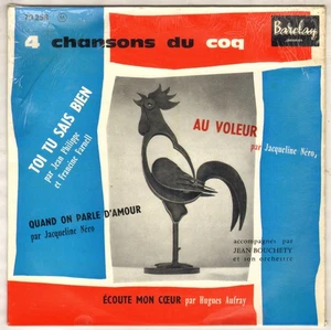 JACQUELINE NERO / HUGUES AUFRAY "AU VOLEUR" EP 1959 BARCLAY 70258 - Bild 1 von 4