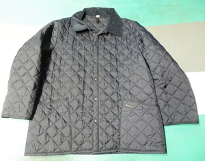 Chaqueta aislante Barbour Liddedale acolchada negra con botones a presión para hombre 2XL - Imagen 1 de 4