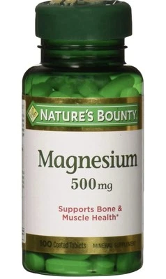 Nature's Bounty Magnesium 500 mg Mineral Supplement - 200 Tablet - Изображение 1 из 4