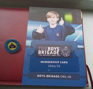Boys Brigade Items GANAWAY Badge & Membership Card 2024/25. - Picture 1 of 3