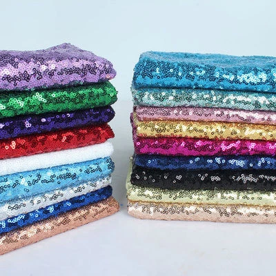 ELENA LINENS MINI DISC SEQUIN GLITZ NYLON MESH FABRIC 20 Colors SASH TABLE RUNNER OVERLAY