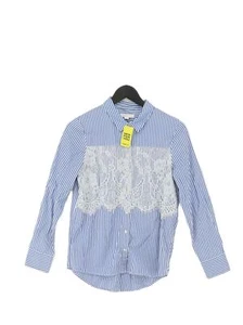 Springfield Women's Shirt UK 8 Blue 100% Other Basic - Picture 1 of 5