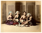 Japan, geisha dénudées Vintage albument print, tirage d'époque,  Tirage a