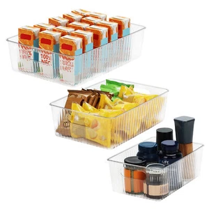 Kühlschrank Organizer 3er Set, Aufbewahrungsboxen Küche ohne Deckel - Bild 1 von 7