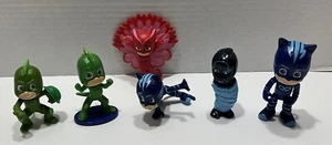 PJ Masks 3" - 4" Actionfigur Spielzeug Konvolut 6 Figuren Gekko, Catboy und Owlette - Bild 1 von 7