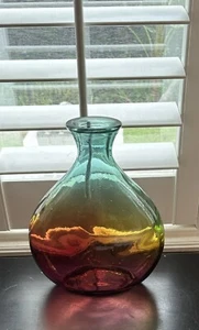 Made In Spain 10” Hand blown Vase - Picture 1 of 10