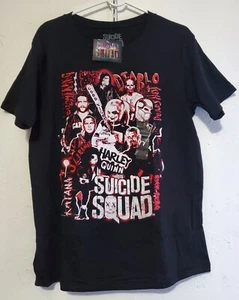 Suicide Squad Harley Quinn Herren Large DC Comics Schwarz T-Shirt Baumwolle Neu - Bild 1 von 5