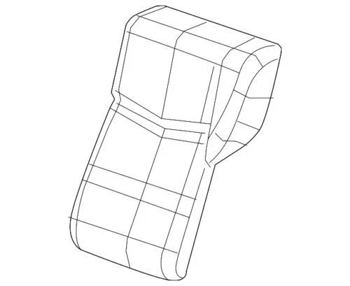 Cubierta de cojín trasero asiento lado del conductor genuino GM 2015-2016 Cadillac ATS 23455066 Foto 1 de 2