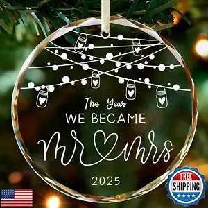 Wedding Gifts, Mr and Mrs Gifts Ornament 2025,Bridal Shower Gifts,Wedding Gif - Picture 1 of 5