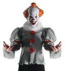 Pennywise It Movie Scary Clown Fancy Dress Up Halloween Deluxe Adult Costume
