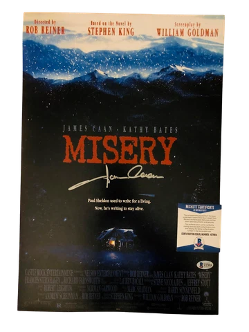 JAMES CAAN SIGNED AUTOGRAPH "MISERY" 12X18 PHOTO BECKETT BAS COA Cover