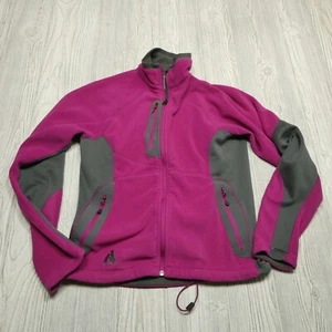 Eddie Bauer First Ascent Jacket Womens Small Purple Full Zip Fleece Lightweight - Picture 1 of 10