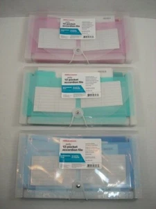 Expandable 13 Pocket File Folder Paper Organizer Accordion School Office New - Picture 1 of 5