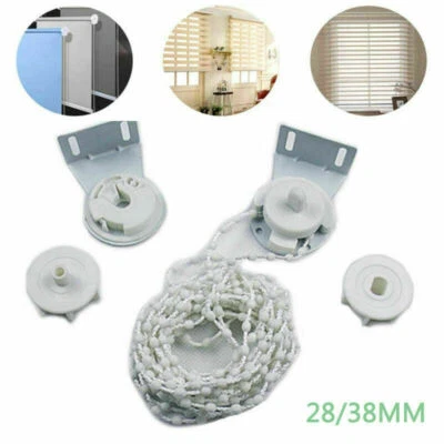 28/38mm Window Blind Curtain Roller Beads Shutter Cluth Bracket Fitting Kit - Image 1 of 4