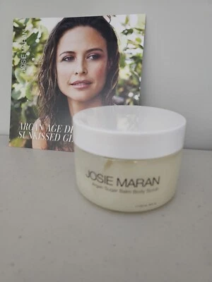 Josie Maran Argan Sugar Balm Body Scrub Juicy Mango Exfoliate Hydrate 18 Fl oz. - Image 1 of 4