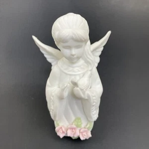 Vintage 1991 Lefton China White Angel Figurine 4.25 inch tall TWH07975A - Picture 1 of 7