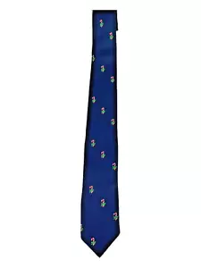 Country Clubs Herren Größe 3 Zoll x 57 Zoll Krawatte blau Neuheit Süßigkeitenstock Weihnachtsthema - Bild 1 von 8