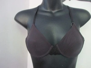 AERIE~American Eagle~Black "HAPPY" SHEER UNDERWIRE BRA~Womens 32B~NWOT - Picture 1 of 3