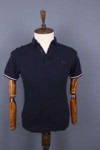 Fred Perry Blue Short Sleeve Summer Polo Shirt Size S