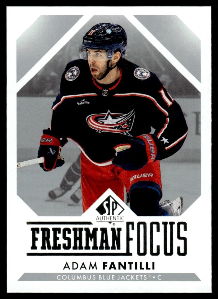 2023-24 SP Authentic Freshman Focus Adam Fantilli Columbus Blue Jackets #FF-7 - Image 1 of 2