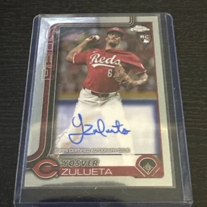 2025 Topps Chrome Yosver Zulueta RC ROOKIE AUTO #RA-YZ Reds - Picture 1 of 3