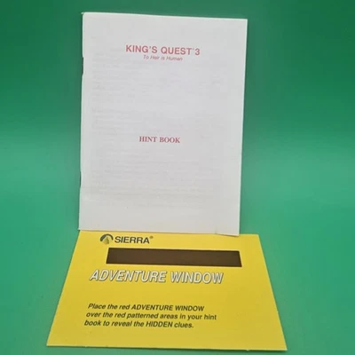 Kings Quest III -  To Heir Is Human - Hint Book With Decoder  - Image 1 of 4