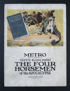 souvenir program film THE FOUR HORSEMEN OF THE APOCALYPSE R. Valentino R. Ingram - Picture 1 of 8