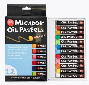 Micador large Oil Pastels Standard, Metallic, Fluorescent box 12 - Bild 1 von 12