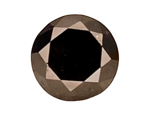 2.02CTS Black natural diamond Round cut loose gemstones, "see video - Picture 1 of 3