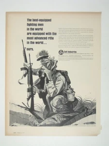 Colt Industries Rifle Military Advertisement Vintage 1966 Print - Picture 1 of 2