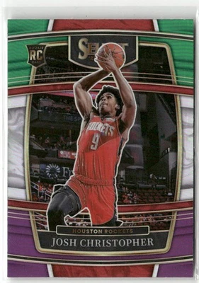 2021-22 Panini Select Concourse Josh Christopher #48 Green White Purple RC - Image 1 of 2