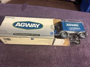 Ford Modelo T Runabout 1918 con remolque Agway azul ERTL 1/25 nuevo en caja - Imagen 1 de 7