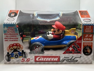 Carrera RC 2.4GHz Mario Kart Mach 8 Remote Control Car 5.6 MPH Mario Nintendo   - Image 1 of 4
