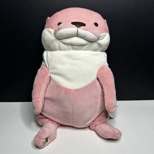 NWT Shinada Global Otter Plush Doll Pink Mochi Kawauso Stuffed Animal Beaver 12" - Picture 1 of 7