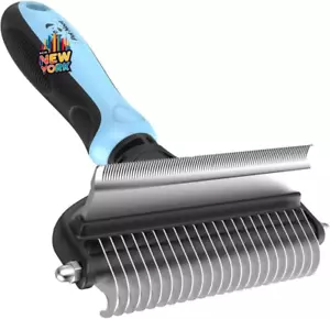 2-Sided Dog & Cat Brush - Grooming Tool for Deshedding, Mats & Tangles Removal - Picture 1 of 5