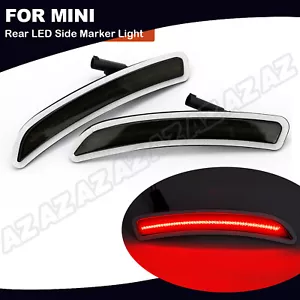 For Mini Cooper 2014-2019 F55 F56 F57 Red LED Side Marker Light Rear Smoked 2pcs - Picture 1 of 9