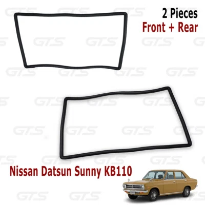 Front Rear Windshield Rubber Seal For Nissan/Datsun Sunny KB110 Coupe 1970 1973 - Image 1 of 4