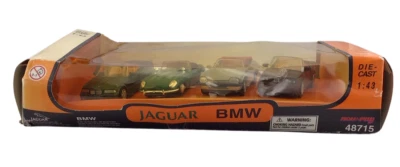 New-Ray Escala 1/43 Diecast 48715 Jaguar BMW Juego de 4 Piezas Coches Modelo Foto 1 de 3
