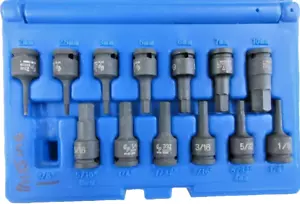 Avvitatore pneumatico grigio 9298HC 1/4" 14 pezzi Set cacciaviti esagonali a percussione mancanti 3/8" - Foto 1 di 9