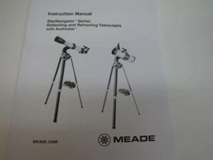 Meade StarNavigator 60 70 80 90 102 114 114S 130 Telescope Manual Audiostar-NEW - Picture 1 of 3