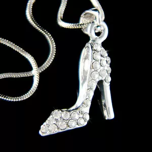 Carino Principessa Vetro Pantofole IN Swarovski Cristallo Scarpa Tacco Alto - Foto 1 di 1