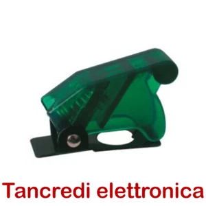 COVER VERDE INTERRUTTORE A LEVA LEVETTA ON/OFF TOGGLE SWITCH COVER AUTO BARCA - Picture 1 of 2
