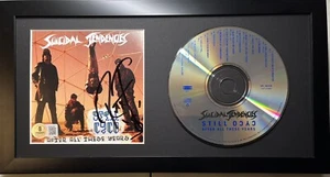ROBERT TRUJILLO SIGNED AUTOGRAPH SUICIDAL TENDENCIES FRAMED CD BECKETT BAS COA - Picture 1 of 2
