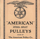c.1930 American Steel Split Pulleys Advertising Brochure Haverstick Rochester NY